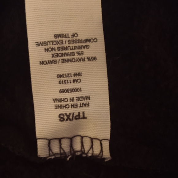 Garage Reversible V-Neck Sweatshirt, Black - Picture 6 of 6